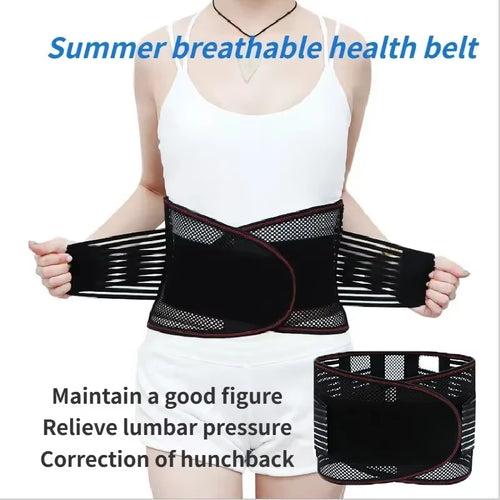 Adjustable Waist Trainer Belt Back Brace Spine Support Waist Belt Breathable Lumbar Tight Support Strap Posture Corrector